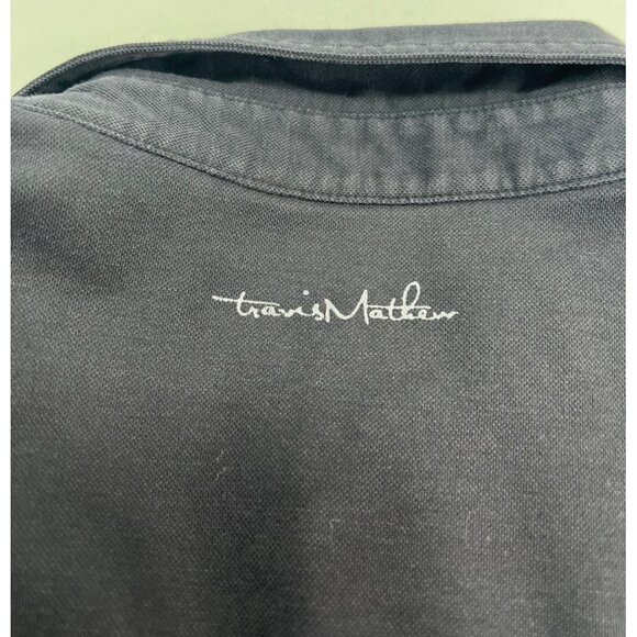 Travis Mathew Men Golf Polo Shirt Pima Cotton Polyester Lightweight Black M - Picture 3 of 5